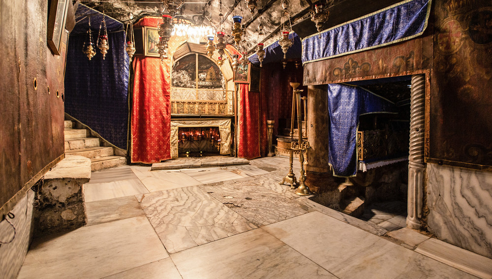 Geburtsgrotte Jesu in der Geburtskirche in Bethlehem