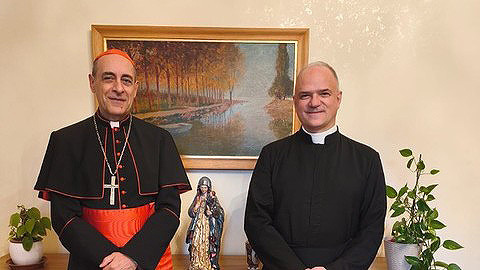 Glaubenspräfekt Kardinal Fernández und Piusbrüder-Oberer Pagliarani