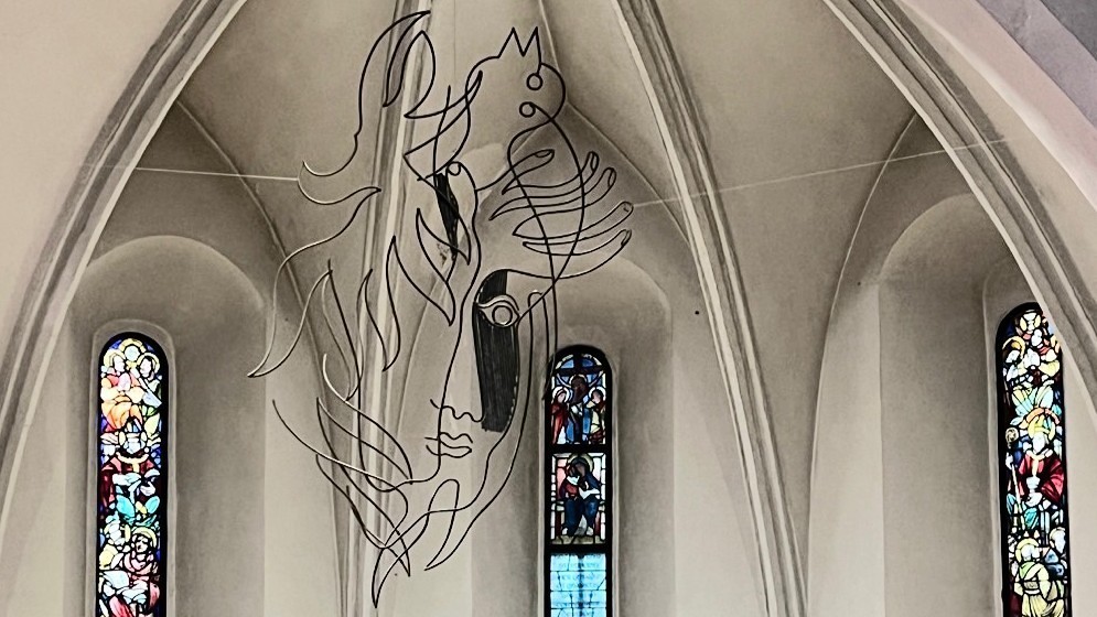 Kunstintervention von Oswald Oberhuber in Wiener Ruprechtskirche