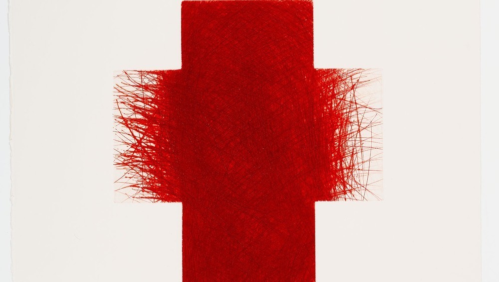 Dornenkreuz von Arnulf Rainer 1990/1991