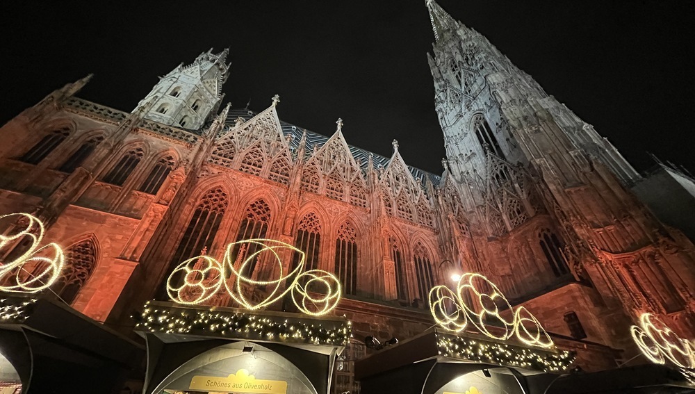 Beleuchteter Stephansdom