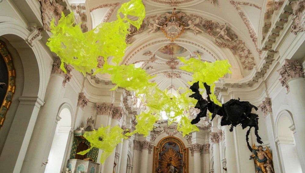 „Morphogenesis Bioism' von Aljoscha, Universitätskirche St. Johannes