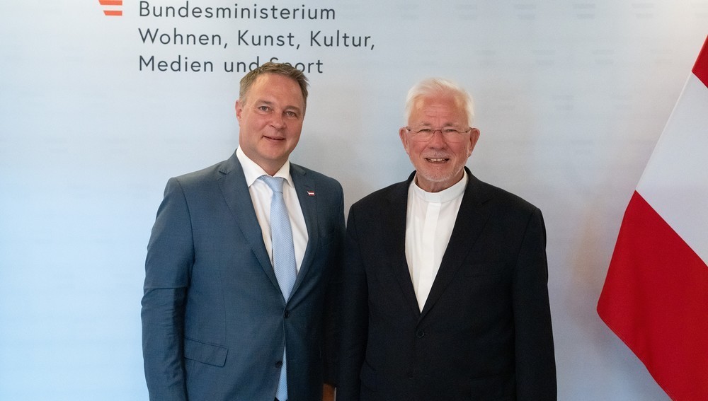 Vizekanzler Babler und Erzbischof Franz Lackner