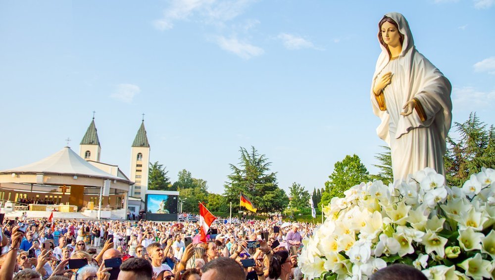 Feiern zum Jahrestag in Medjugorje