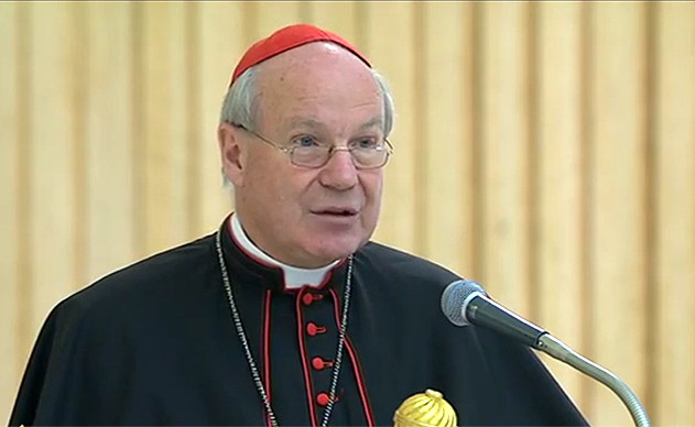 Kardinal Schönborn spricht beim Festakt '50 Jahre Bischofssynode'