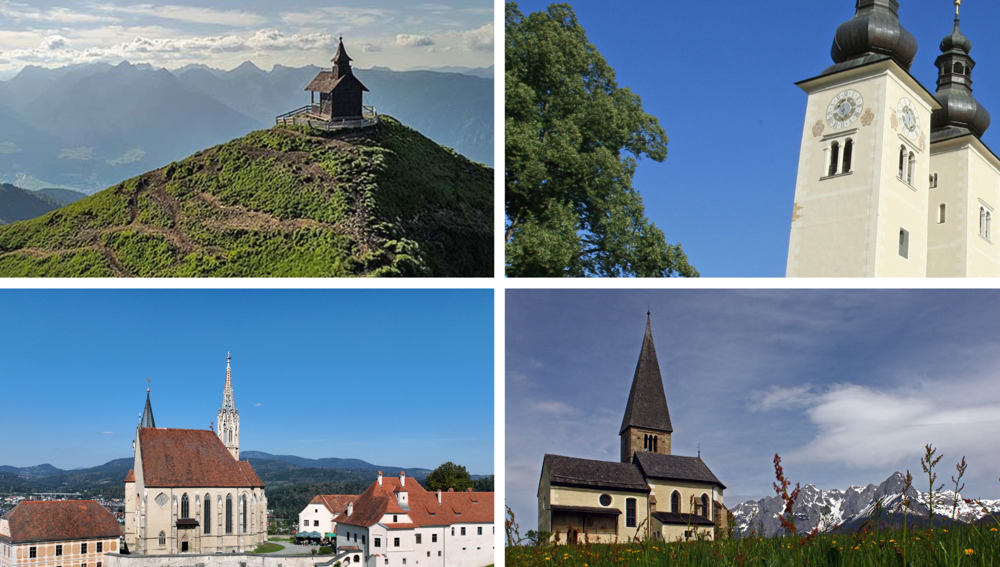 Gurker Dom, Kellerjochkapelle, Wallfahrtskirche Maria Straßengel und Buchbergkirche bewerben sich für ORF-Format-Finale '9 Plätze - 9 Schätze'