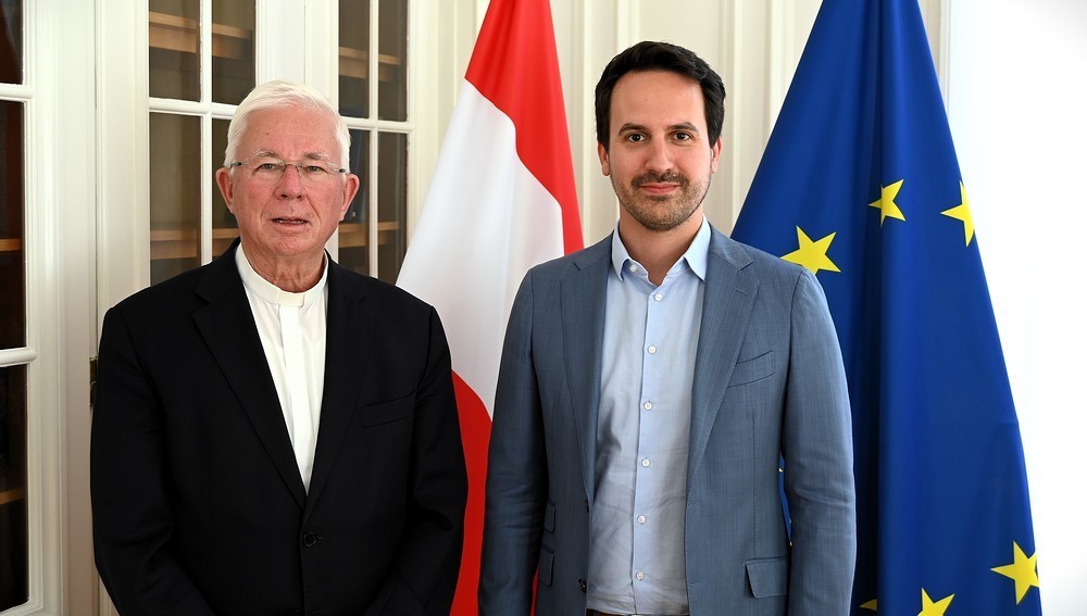Begegnung zwischen Erzbischof Franz Lackner und Bildungsminister Christoph Wiederkehr am 11. August 2025 in Wien