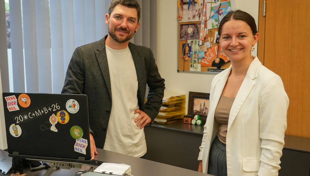 Lucia Feuerbach und Roman Sillaber