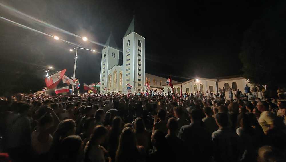 Pfarrkirche von Medjugorje beim Internationalen Jugendfestival 2026